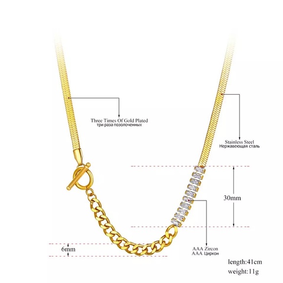 Stainless Steel Snake Chain Necklace For Women - Picture 4 of 5